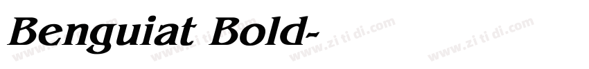 Benguiat Bold字体转换